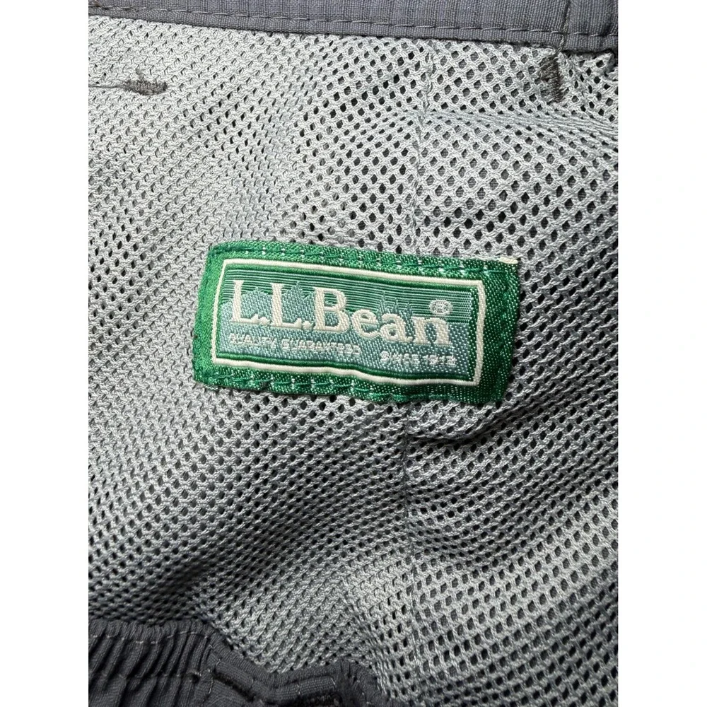 L.L. Bean Cargo Shorts Mens Medium Gray Nylon